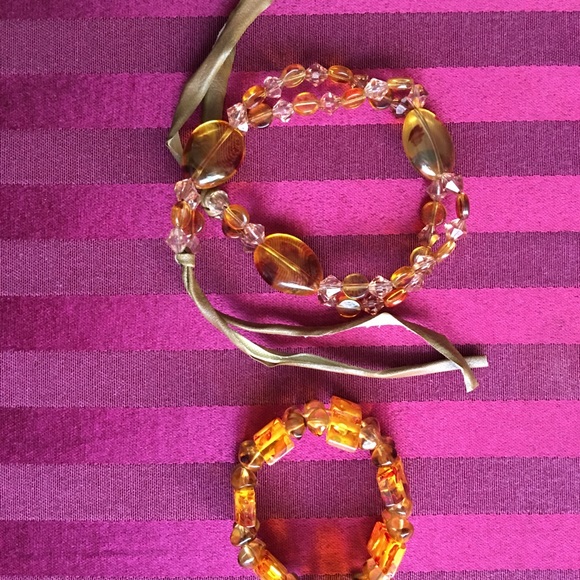 Amber Beads Necklace set - Picture 3 of 7